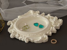 Molde silicona marco ovalado vintage ornamental